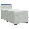 vidaXL &Kappa;&rho;&epsilon;&beta;ά&tau;&iota; Box Spring &mu;&epsilon; &Sigma;&tau;&rho;ώ&mu;&alpha; &kappa;&alpha;&iota; LED &Alpha;&nu;&omicron;&iota;&chi;&tau;ό &gamma;&kappa;&rho;&iota; 90 x 190 cm
