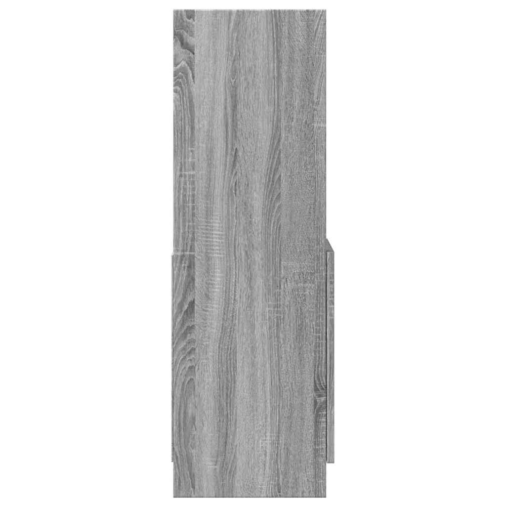 vidaXL Ντουλάπι Γκρι Sonoma 92x33x100 εκ. από Επεξεργασμένο Ξύλο