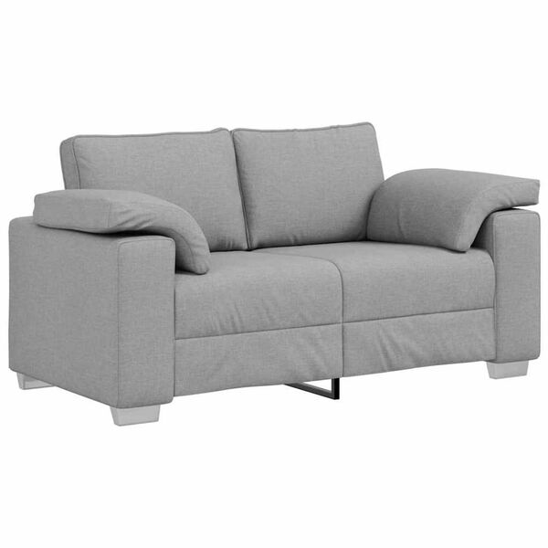 vidaXL Καναπές με μαξιλάρι Σκούρο γκρι 160 x 77 x 82 εκ ύφασμα