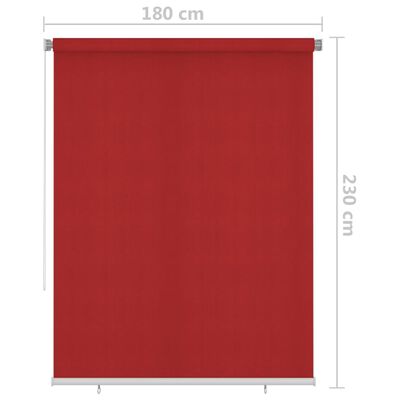 vidaXL Στόρι Σκίασης Ρόλερ Εξωτερικού Χώρου Κόκκινο 180 x 230 εκ.