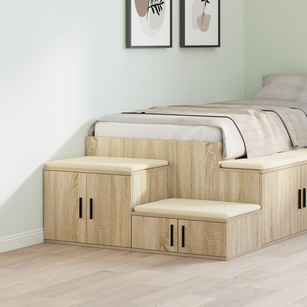 vidaXL Ντουλάπα Αποθήκευσης Σονομά Οξιά 103x41x40 εκ. Ξύλινη Κατασκευή