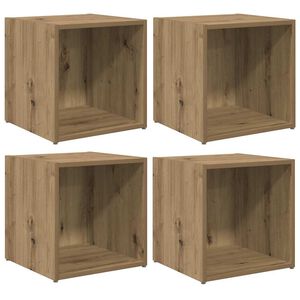 vidaXL &Sigma;&epsilon;&tau; &epsilon;&pi;ί&pi;&lambda;&omicron;&upsilon; &tau;&eta;&lambda;&epsilon;ό&rho;&alpha;&sigma;&eta;&sigmaf; 4 pcs Artisan Oak 37 x 35 x 37,5 &epsilon;&kappa;