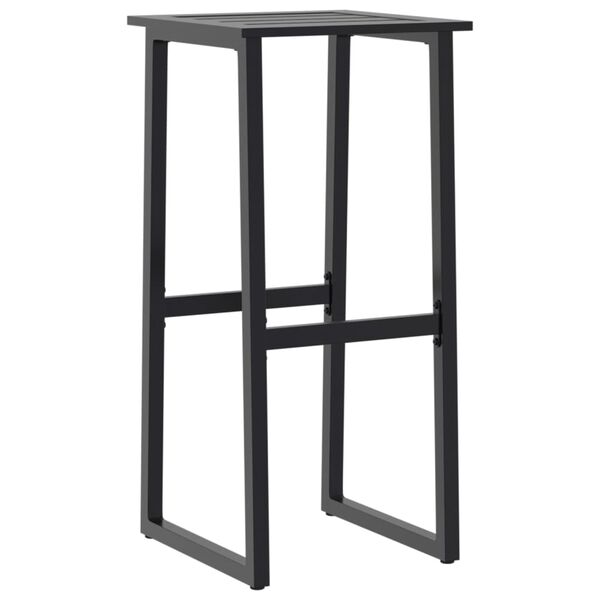 vidaXL Σκαμπό Μπαρ 2Τεμ. Μαύρα 38x38x80 εκ. Ατσάλι με Ηλ. Βαφή Πούδρας