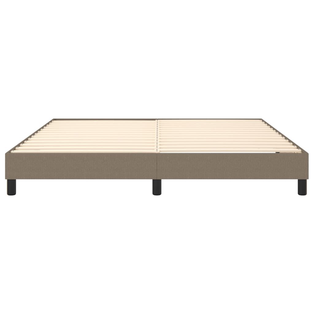 vidaXL Σκελετός Κρεβατιού Χωρίς Στρώμα Taupe 180x200 εκ. Υφασμάτινο
