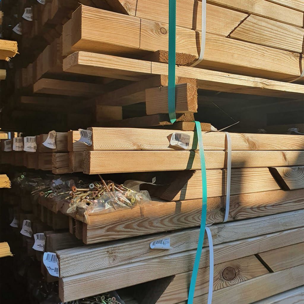 vidaXL Πέργκολα Στηριζόμενη 2x5x2,2 μ. Εμποτισμένο Μασίφ Ξύλο Πεύκου