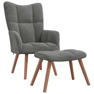 vidaXL &Pi;&omicron;&lambda;&upsilon;&theta;&rho;ό&nu;&alpha; Relax &Sigma;&kappa;&omicron;ύ&rho;&omicron; &Gamma;&kappa;&rho;&iota; &Beta;&epsilon;&lambda;&omicron;ύ&delta;&iota;&nu;&eta; &mu;&epsilon; &Sigma;&kappa;&alpha;&mu;&pi;ό