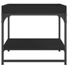vidaXL Τραπεζάκι Σαλονιού Μαύρο 49,5x49,5x45 εκ. Επεξεργασμένο Ξύλο