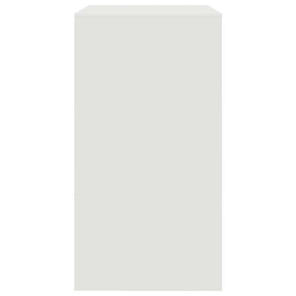 vidaXL Μπουφές Λευκός 67x39x73 εκ. από Ατσάλι