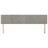 vidaXL Κεφαλάρια Κρεβατιού 2 τεμ. Αν. Γκρι 90x5x78/88 εκ. Βελούδινο