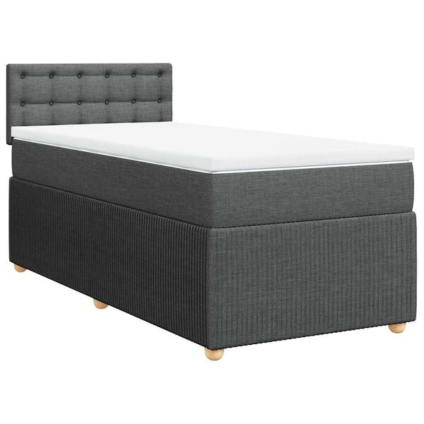 vidaXL &Kappa;&rho;&epsilon;&beta;ά&tau;&iota; Boxspring &mu;&epsilon; &Sigma;&tau;&rho;ώ&mu;&alpha; &Sigma;&kappa;&omicron;ύ&rho;&omicron; &Gamma;&kappa;&rho;&iota; 100x200 &epsilon;&kappa;. &Upsilon;&phi;&alpha;&sigma;&mu;ά&tau;&iota;&nu;&omicron;