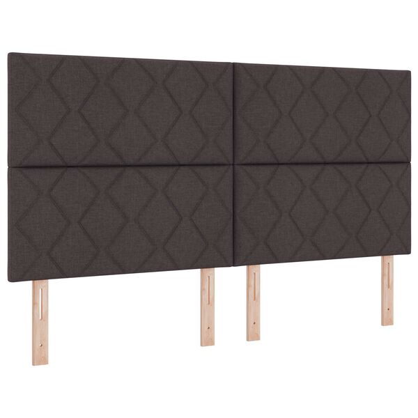 vidaXL Κρεβάτι με ελατήρια και στρώμα Καφέ 180 x 200 εκ.