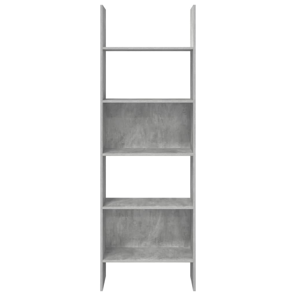 vidaXL Βιβλιοθήκη Γκρι Σκυροδέματος 60 x 35 x 180 εκ. από Επεξ. Ξύλο
