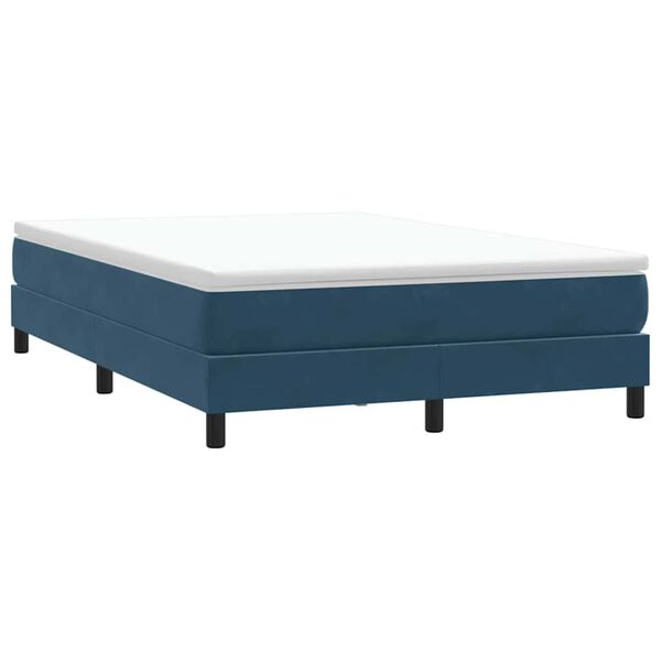 vidaXL Box Spring &kappa;&rho;&epsilon;&beta;ά&tau;&iota; &chi;&omega;&rho;ί&sigmaf; &sigma;&tau;&rho;ώ&mu;&alpha; &sigma;&kappa;&omicron;ύ&rho;&omicron; &mu;&pi;&lambda;&epsilon; 140x220cm &Beta;&epsilon;&lambda;&omicron;ύ&delta;&iota;&nu;&omicron;