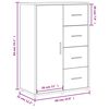 vidaXL Βοηθητικά Ντουλάπια 2 τεμ. Γκρι Sonoma 60x31x84 εκ. Επεξ. Ξύλο