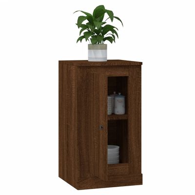 vidaXL Ντουλάπια 2 τεμ. Καφέ Δρυς 37,5x35,5x67,5 εκ Επεξεργ. Ξύλο