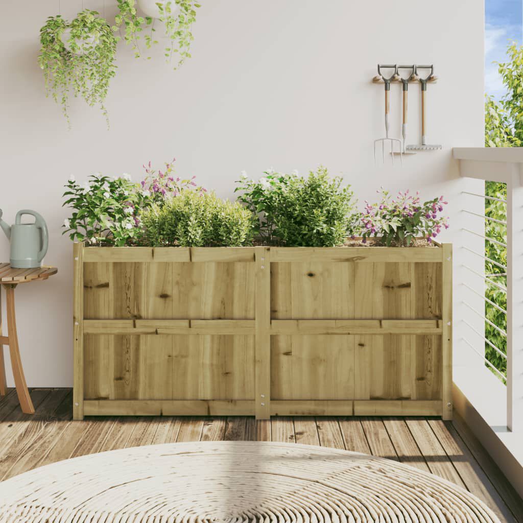 vidaXL Ζαρντινιέρα 150 x 50 x 70 εκ. από Εμποτισμένο Ξύλο Πεύκου