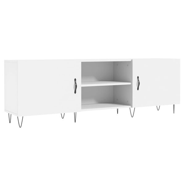 vidaXL Έπιπλο Τηλεόρασης Λευκό 150x30x50 εκ. από Επεξεργασμένο Ξύλο