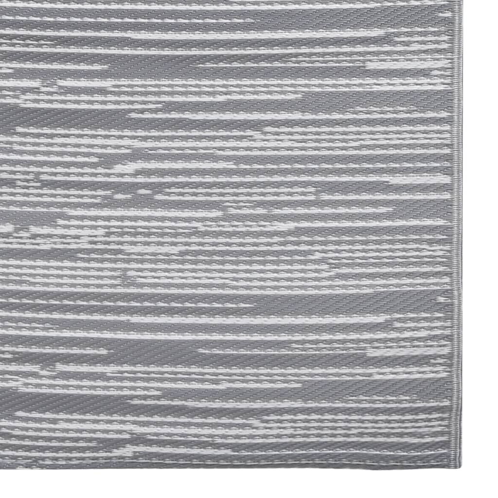 vidaXL Χαλί εξωτερικού χώρου ARAKIL Γκρι 80x150 cm PP