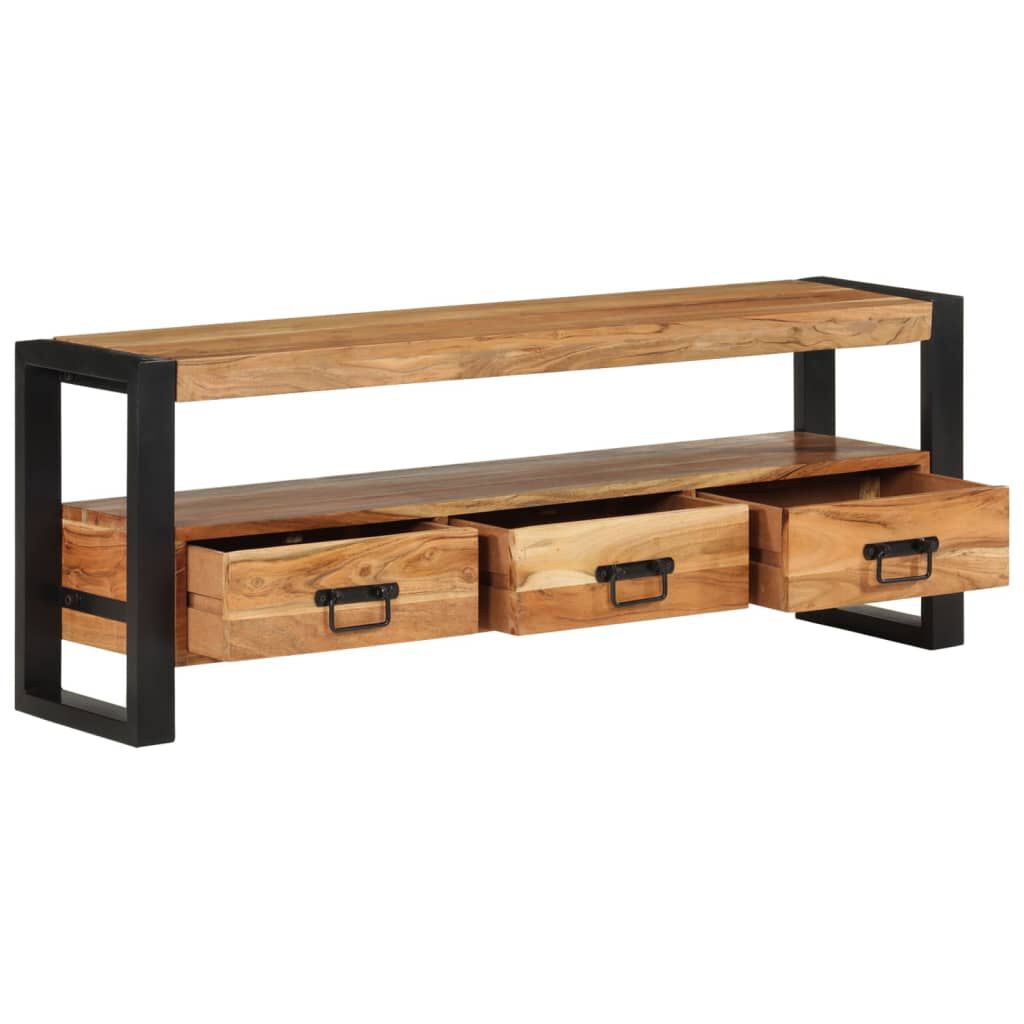 vidaXL Έπιπλο Τηλεόρασης 120 x 30 x 45 εκ. από Μασίφ Ξύλο Ακακίας