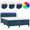 vidaXL &Kappa;&rho;&epsilon;&beta;ά&tau;&iota; Boxspring &mu;&epsilon; &Sigma;&tau;&rho;ώ&mu;&alpha; & LED &Sigma;&kappa;. &Mu;&pi;&lambda;&epsilon; 140x200&epsilon;&kappa;. &Beta;&epsilon;&lambda;&omicron;ύ&delta;&iota;&nu;&omicron;