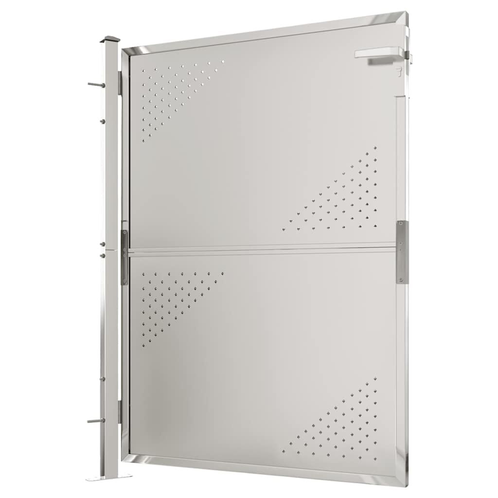 vidaXL Πόρτα Περίφραξης Κήπου 100 x 125 εκ. από Ανοξείδωτο Ατσάλι