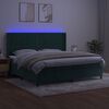 vidaXL &Kappa;&rho;&epsilon;&beta;ά&tau;&iota; Boxspring &mu;&epsilon; &Sigma;&tau;&rho;ώ&mu;&alpha; & LED &Sigma;&kappa;. &Pi;&rho;ά&sigma;&iota;&nu;&omicron; 200x200&epsilon;&kappa; &Beta;&epsilon;&lambda;&omicron;ύ&delta;&omicron;