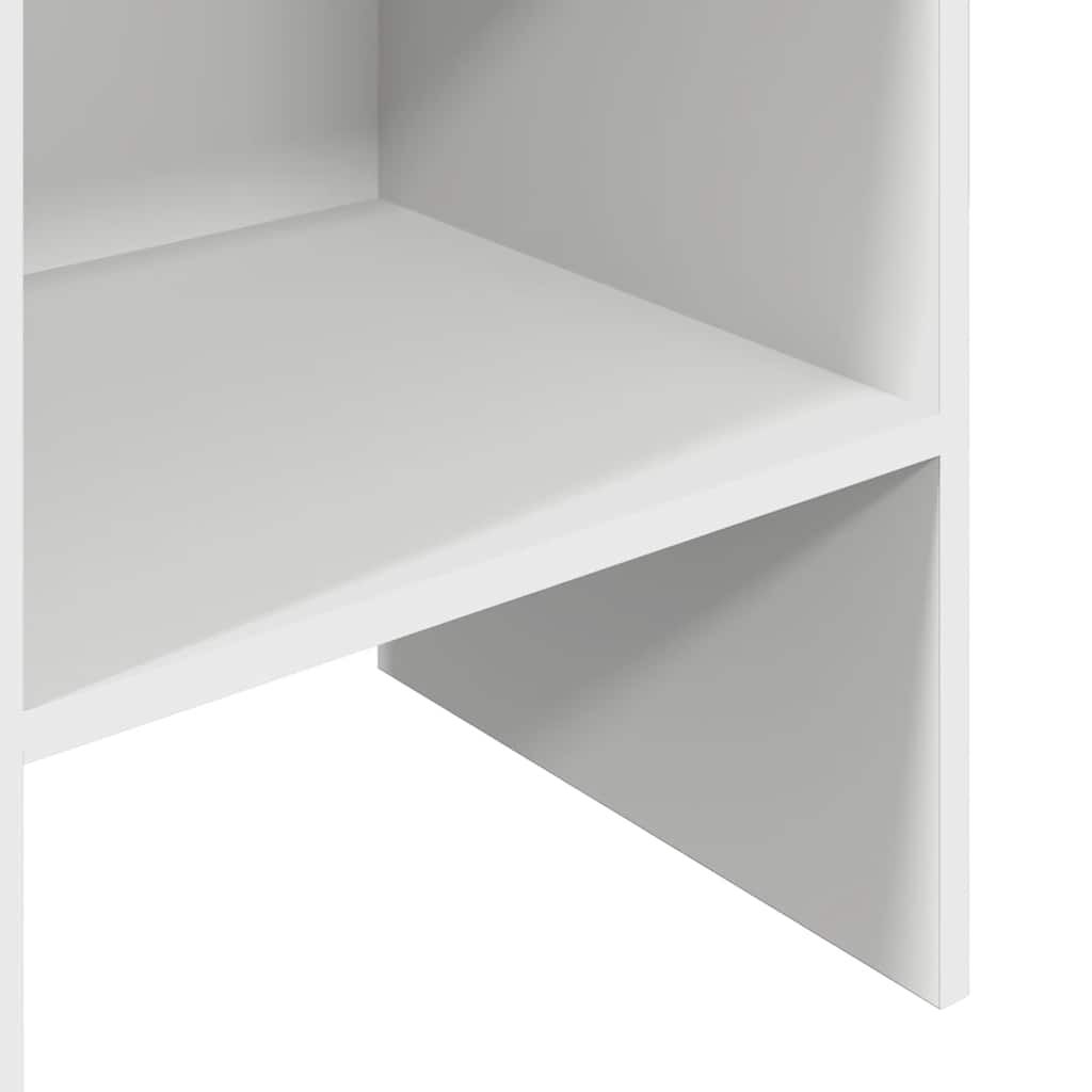 vidaXL Βιβλιοθήκη Λευκή 40 x 35 x 180 εκ. από Επεξ. Ξύλο