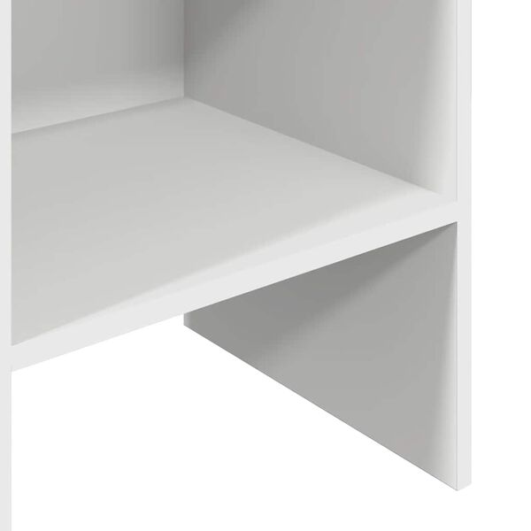 vidaXL Βιβλιοθήκη Λευκή 40 x 35 x 180 εκ. από Επεξ. Ξύλο