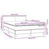 vidaXL &Kappa;&rho;&epsilon;&beta;ά&tau;&iota; Boxspring &mu;&epsilon; &Sigma;&tau;&rho;ώ&mu;&alpha; & LED &Alpha;&nu;&omicron;&iota;&chi;&tau;ό &Gamma;&kappa;&rho;&iota; 160x210 &epsilon;&kappa;. &Beta;&epsilon;&lambda;&omicron;ύ&delta;&iota;&nu;&omicron;