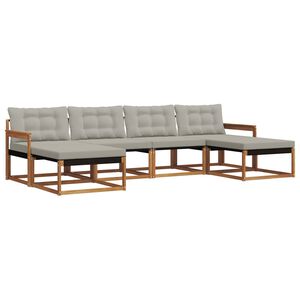 vidaXL &Sigma;&epsilon;&iota;&rho;ά &Kappa;&alpha;&nu;&alpha;&pi;έ &Epsilon;&xi;&omega;&tau;&epsilon;&rho;&iota;&kappa;&omicron;ύ 6 pcs &Phi;&upsilon;&sigma;&iota;&kappa;ό &kappa;&alpha;&iota; &Alpha;&nu;&omicron;&iota;&chi;&tau;ό &Gamma;&kappa;&rho;&iota;
