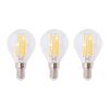 vidaXL Φωτιστικό Σποτ Ράγα με 3 Λαμπτήρες LED Filament 12 W
