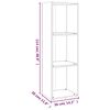 vidaXL Βιβλιοθήκη/Έπιπλο Τηλεόρασης Γκρι Sonoma 36x30x114εκ Επεξ. Ξύλο