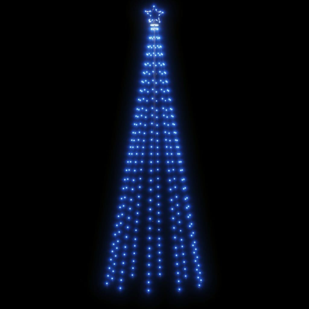 vidaXL Χριστουγεννιάτικο Δέντρο Κώνος 310 LED Μπλε 100 x 300 εκ.