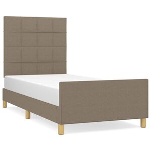 vidaXL &Sigma;&kappa;&epsilon;&lambda;&epsilon;&tau;ό&sigmaf; &Kappa;&rho;&epsilon;&beta;&alpha;&tau;&iota;&omicron;ύ &Chi;&omega;&rho;ί&sigmaf; &Sigma;&tau;&rho;ώ&mu;&alpha; Taupe 80x200 &epsilon;&kappa;. &Upsilon;&phi;&alpha;&sigma;&mu;ά&tau;&iota;&nu;&omicron;