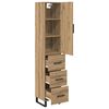 vidaXL Highboard Artisan Oak 34,5 x 34 x 180 &epsilon;&kappa;. &Epsilon;&pi;&epsilon;&xi;&epsilon;&rho;&gamma;&alpha;&sigma;&mu;έ&nu;&omicron; &xi;ύ&lambda;&omicron;