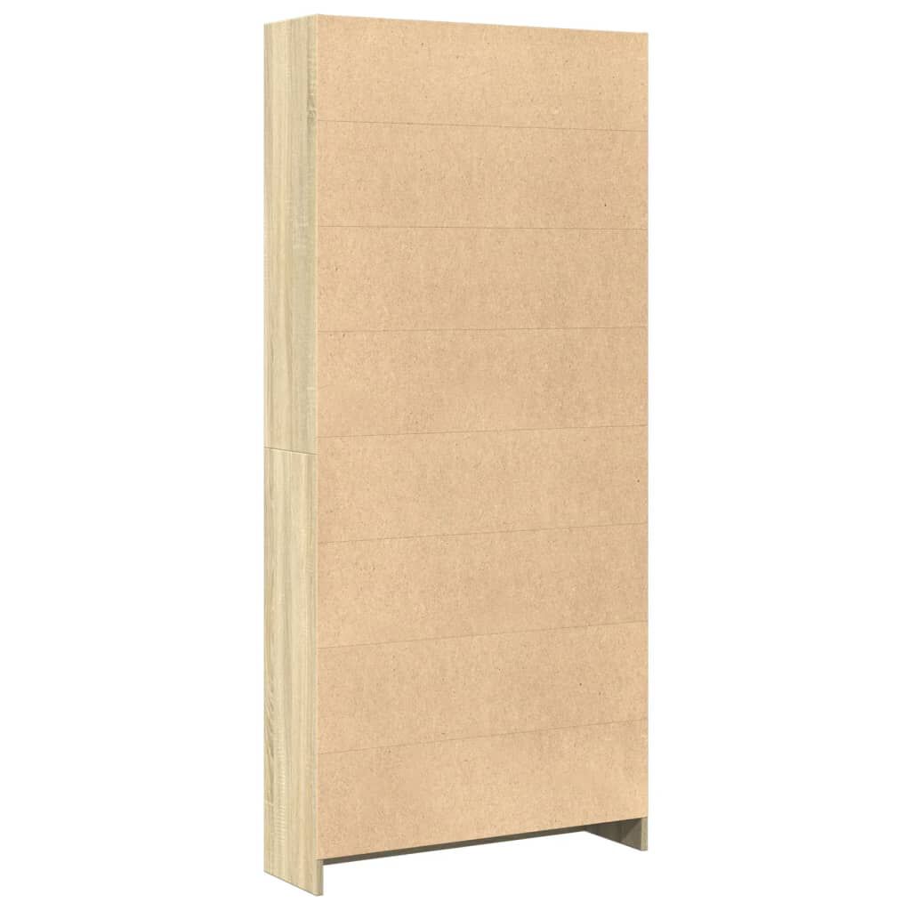 vidaXL Βιβλιοθήκη Sonoma Δρυς 80x24x176 εκ. από Επεξεργασμένο Ξύλο