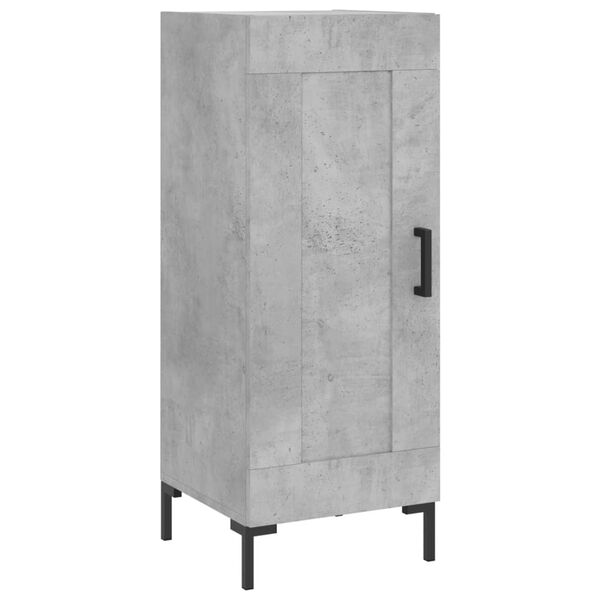 vidaXL Ντουλάπι Γκρι Σκυροδέματος 34,5x34x180 εκ. Επεξεργασμένο Ξύλο