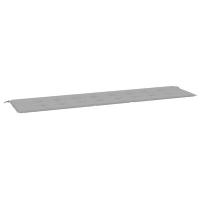 vidaXL Μαξιλάρι Πάγκου Κήπου Γκρι 200x50x3 εκ. Ύφασμα Oxford