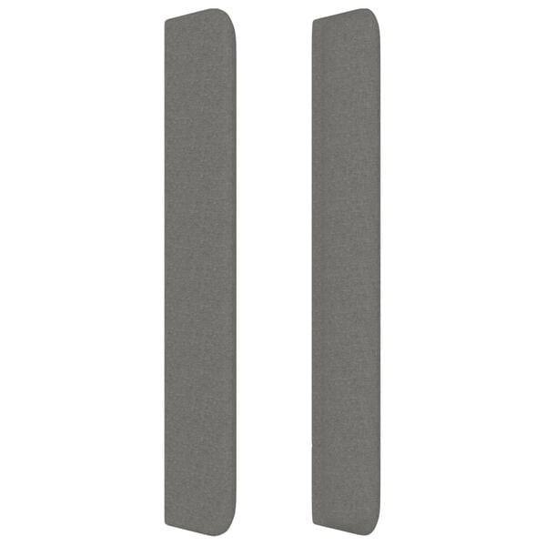 vidaXL Κεφαλάρι με Πτερύγια Σκούρο Γκρι 83x16x118/128 εκ. Υφασμάτινο