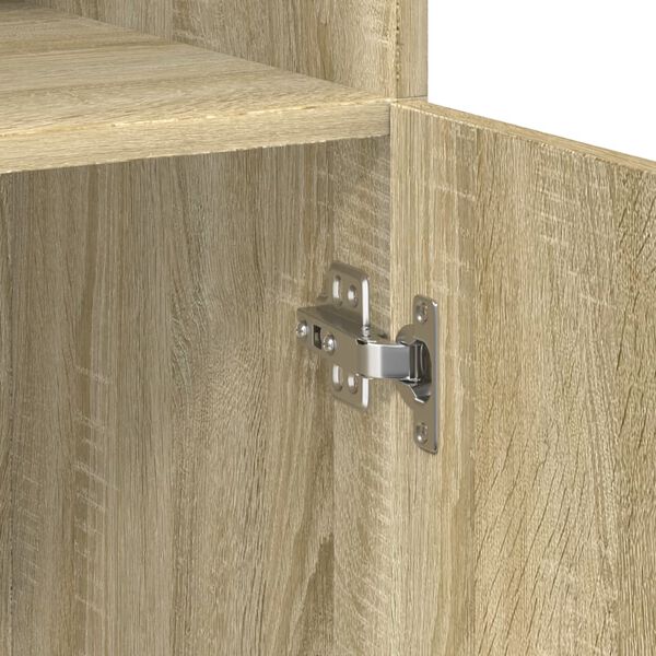 vidaXL Ραφιέρα με Ντουλάπια Sonoma Δρυς 70x42,5x225 εκ. Επεξ. Ξύλο