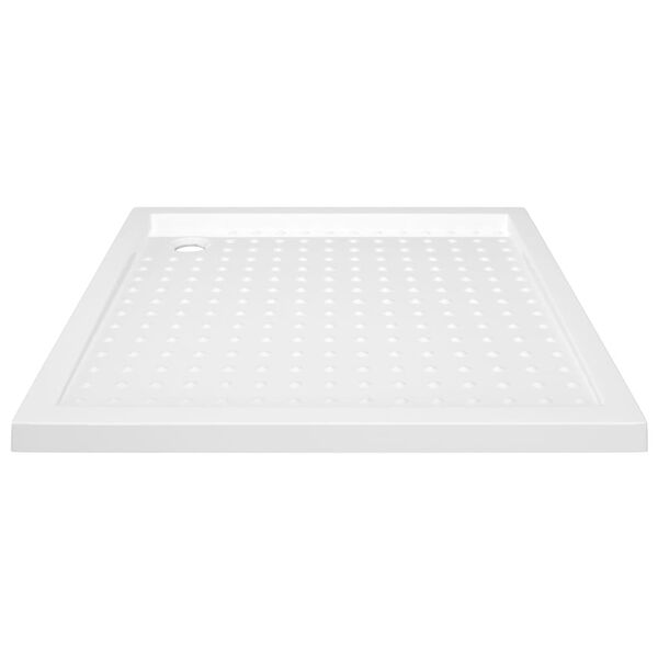 vidaXL Βάση Ντουζιέρας με Σχέδιο Τάπας Λευκή 90 x 90 x 4 εκ. από ABS