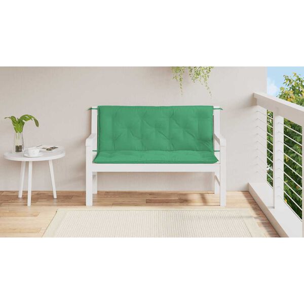vidaXL Μαξιλάρι Πάγκου Κήπου Γκρι 120x(50+50)x7 εκ. Ύφασμα Oxford