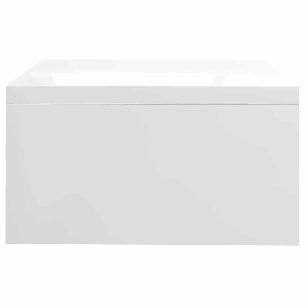 vidaXL Βάση Οθόνης Γυαλιστερό Λευκό 42 x 24 x 13 εκ. από Επεξ. Ξύλο