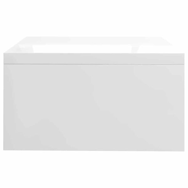 vidaXL Βάση Οθόνης Γυαλιστερό Λευκό 42 x 24 x 13 εκ. από Επεξ. Ξύλο