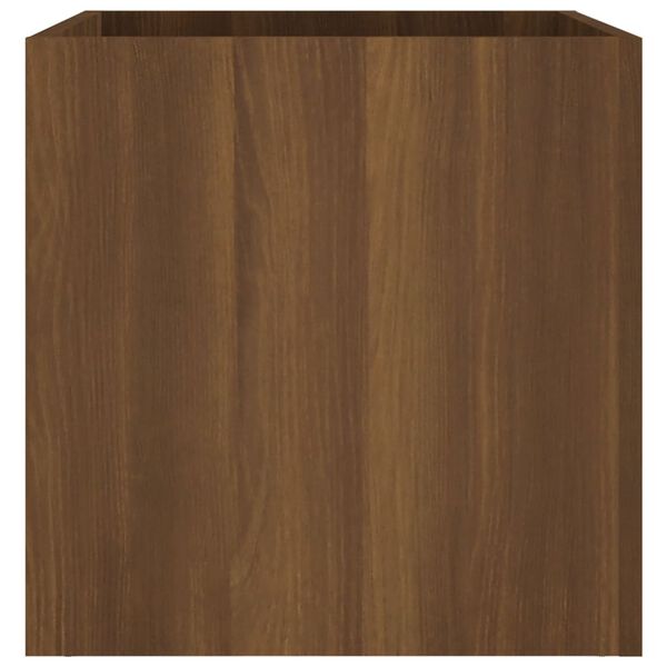 vidaXL Ζαρντινιέρα Καφέ δρυς 40 x 40 x 40 εκ. από Επεξεργασμένο Ξύλο