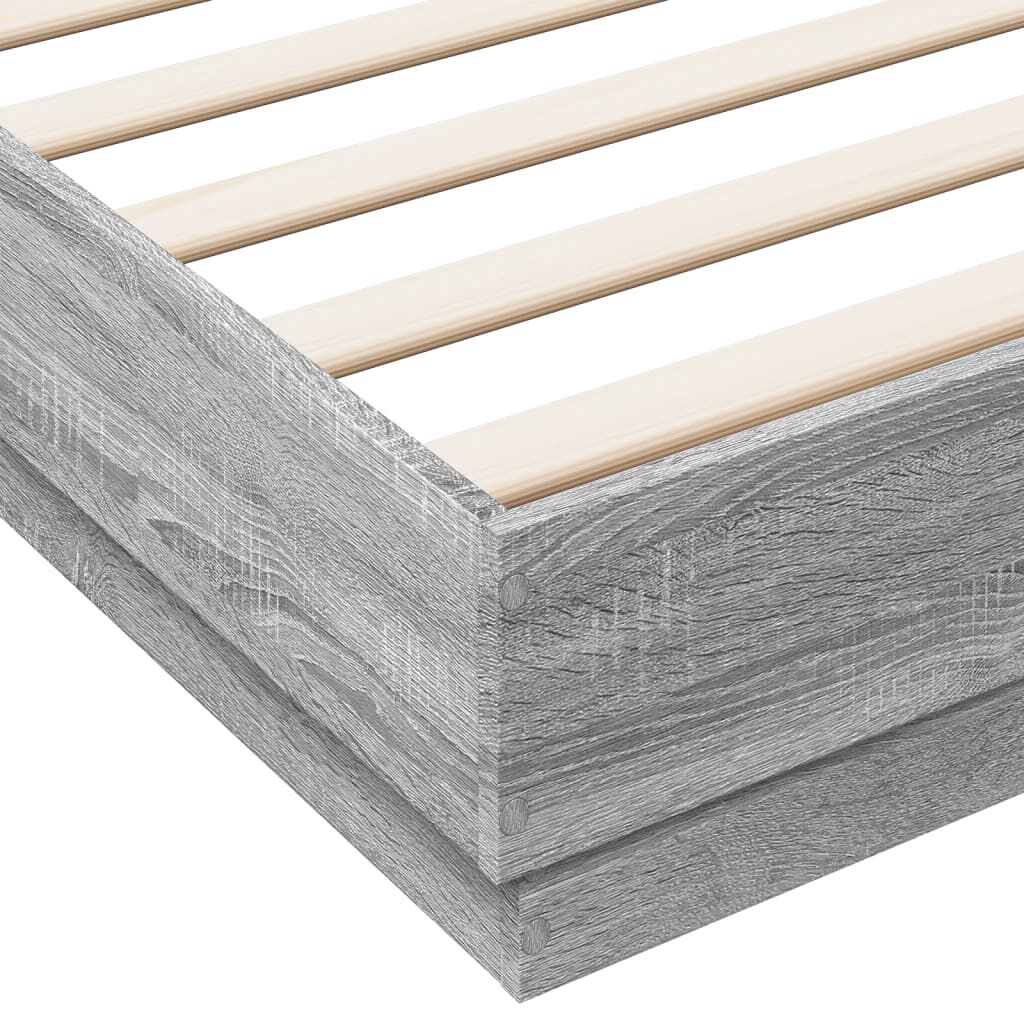 vidaXL Πλαίσιο Κρεβατιού Γκρι Sonoma 180x200 εκ. Επεξεργασμένο Ξύλο