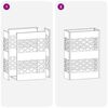vidaXL Σχέδιο & βάση αποθήκευσης Λαδί 28 x 12 x 41 εκ Ατσάλι