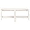 vidaXL Τραπεζάκι Σαλονιού Λευκό 87 x 48 x 35 εκ. από Μασίφ Ξύλο Πεύκου