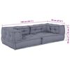 vidaXL Μαξιλάρι Γκρι 140 x 70 x 36 εκ Πολυεστέρας