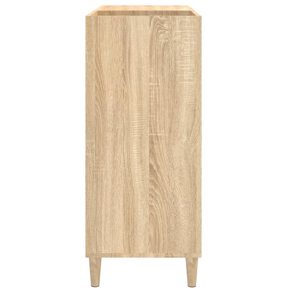 vidaXL Δισκοθήκη Sonoma Δρυς 84,5 x 38 x 89 εκ. από Επεξεργασμένο Ξύλο